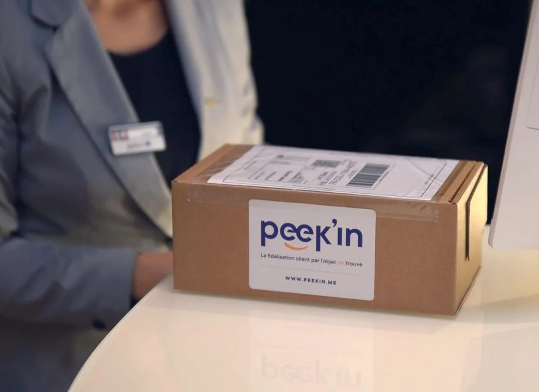 Colis PeeK'in prêt à être expédié